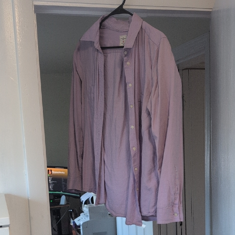 Lavender Button-Up Shirt